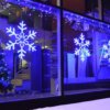 LED kalėdinė dekoracija Snaigė mėlyna