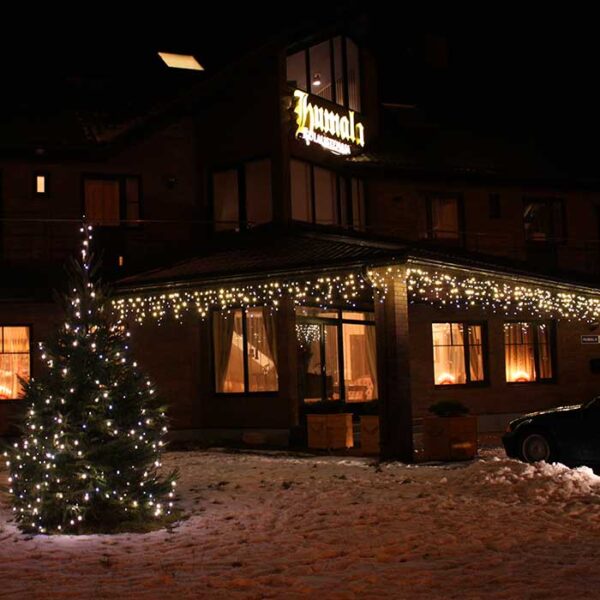 „Varveklis Icicle Light“ su 108 LED lempučių, 3m x 50cm dydžio ir baltu laidu, šiltai baltas mirksi šiltai balta - Image 5