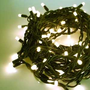 LED lauko girliandos String-Light, 24v,10m, juodu laidu, spalva: Šilta balta