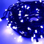 LED lauko girliandos String-Light 10m 60LED be mirksėjimo, su juodu, spalva: mėlyna