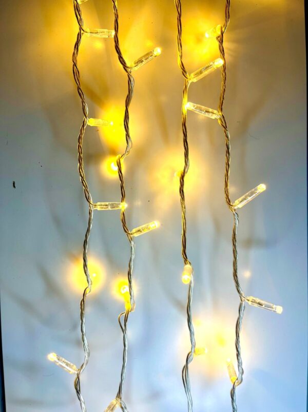 LED lauko girliandos String-Light, 24v,10m, permatomu laidu, spalva: Šilta balta