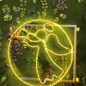 LED motyvas stulpui