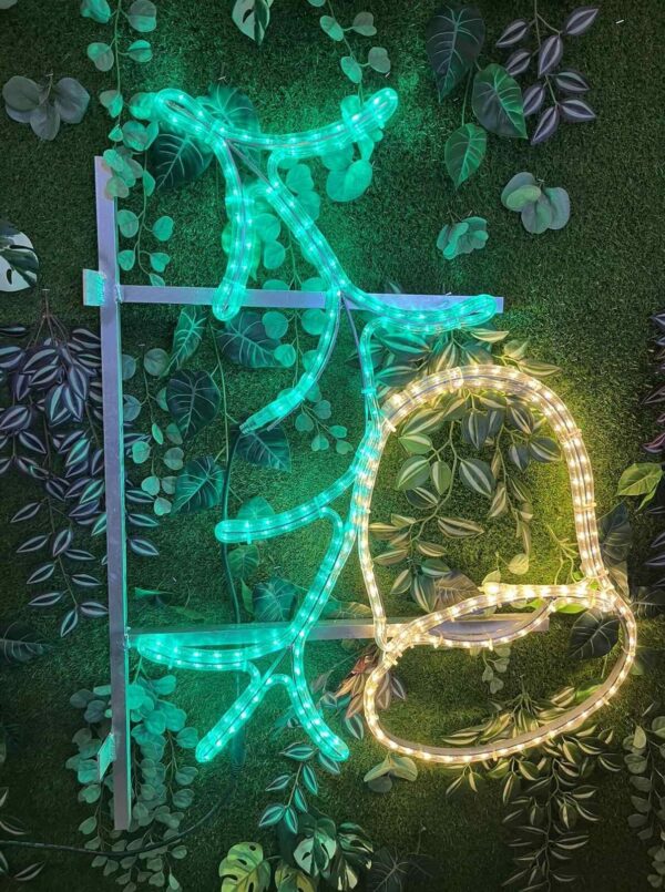 LED motyvas stulpui