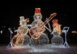 LED šviečianti kompozicija "kvartetas"