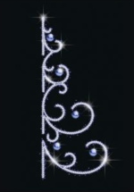 LED motyvas stulpui LC-420 „Spiralinis ornamentas“