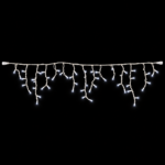 Varveklis Icicle Light, 108 LED, baltas laidas, šalta balta