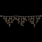 Varveklis Icicle Light, 108 LED, baltas laidas, šilta balta