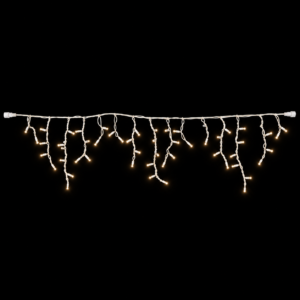 Varveklis Icicle Light, 108 LED, baltas laidas, šilta balta
