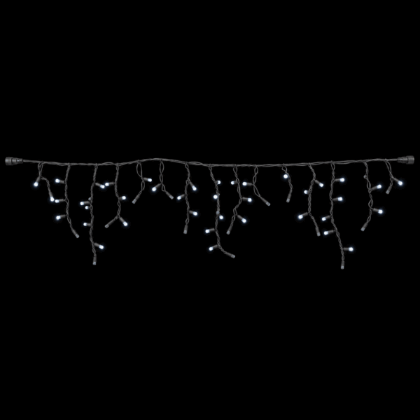 Varveklis Icicle Light, 108 LED, juodas laidas, šalta balta su šaltai baltu mirksėjimu Varveklis Icicle Light, 108 LED, juodas laidas, šalta balta su šaltai baltu mirksėjimu