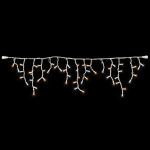 Varveklis Icicle Light, 108 LED, šiltai ir šaltai baltų lempučių MIX