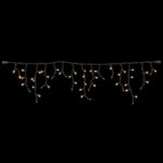 Varveklis Icicle Light FLASH, 120 LED, 5 m, juodas laidas, šilta balta su šaltai baltu mirksėjimu